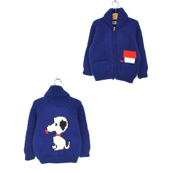 PEANUTS - PEANUTS SNOOPY ビンテージ カウチン ニット セーター