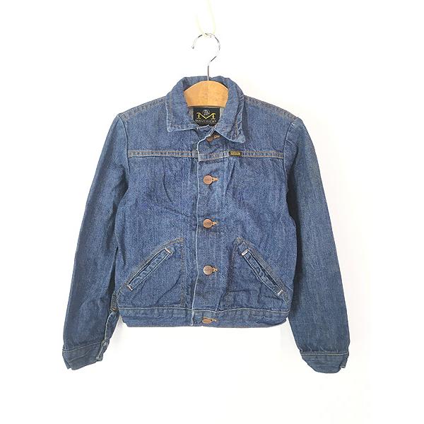 キッズ 古着 70s USA製 BULE BELL MAVERICK 濃紺 デニム ワーク 