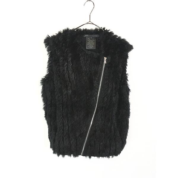 レディース 古着 MARC BY JACOBS 斜めフルジップ リアル ラビット 