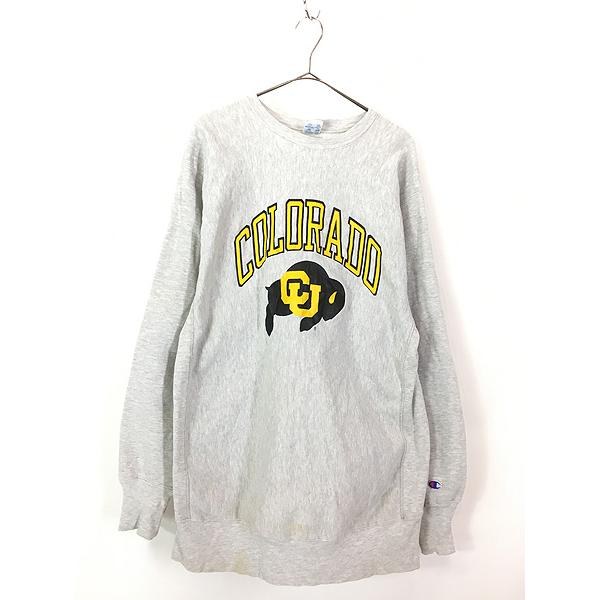 古着 90s USA製 Champion Reverse Weave 「COLORADO」 カレッジ 