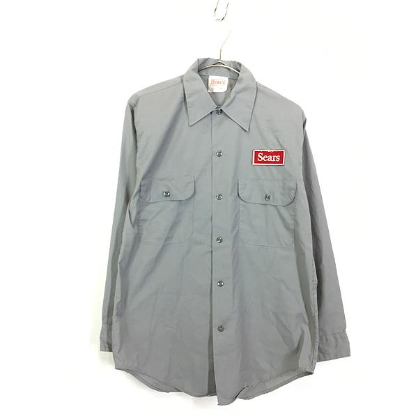 古着 70s Sears 「Sears」 PERMANENT PRESS オールド ワーク シャツ S 