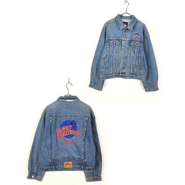 古着 90s PLANET HOLLYWOOD 「Atlanta」 刺しゅう デニム 古着 90s PLANET HOLLYWOOD 「Atlanta」 刺しゅう デニム