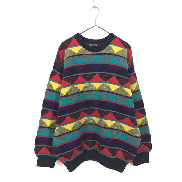 COOGI カラフルウールセーター L