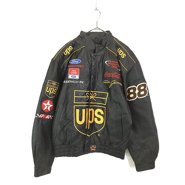 古着 90s JH DESIGN 「UPS」 本革 オール レザー レーシング 古着 90s JH DESIGN 「UPS」 本革 オール レザー レーシング
