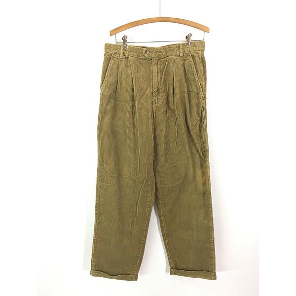 古着 90s Eddie Bauer 極太畝 コーデュロイ タック パンツ