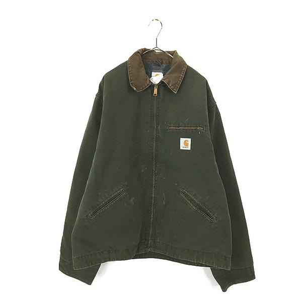 古着 80s USA製 Carhartt 裏地 チェック ブランケット MOS モス