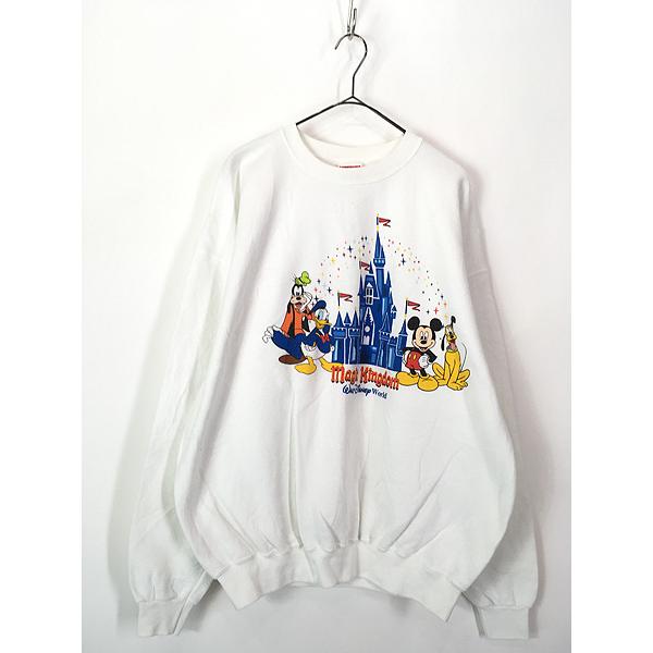 古着 90s USA製 Disney 「Magic Kingdom」 ディズニー パーク サイン  