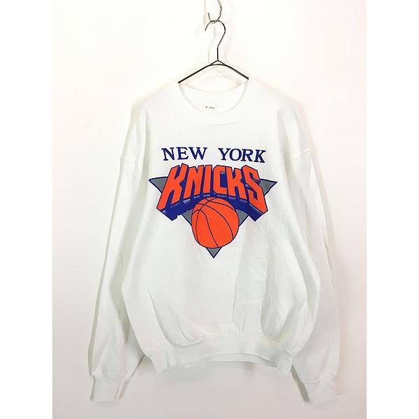 美品 90s USA製 NBA NEW YORK KNICKS スウェット L 古着 90s USA製 NBA New York Knicks ニックス スウェット