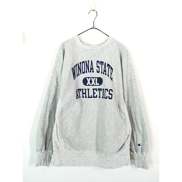 古着 90s Champion Reverse Weave 「WINONA STATE」 3段 カレッジ 