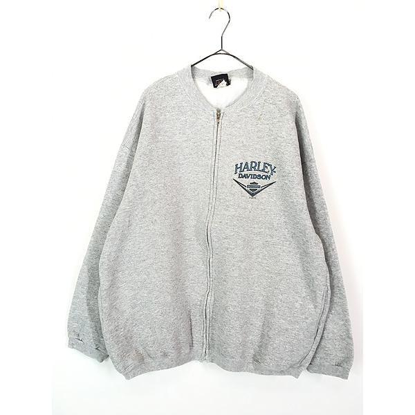 【状態良好】90s ハーレーダビッドソン ニットジップアップ 表記L ブラック ハーレーダビッドソン パーカー ニット ビッグシルエット ジップ
