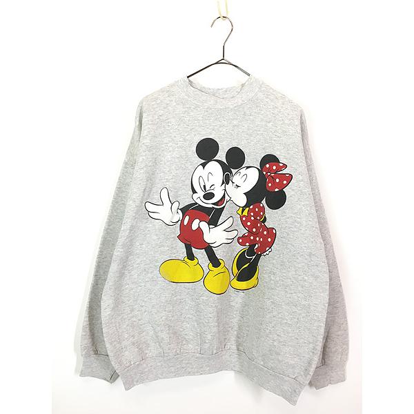 古着 90s Disney ミッキー ミニー キス スウェット トレーナー 古着 90s Disney ミッキー ミニー キス スウェット トレーナー