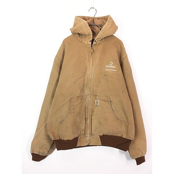 古着 00s USA製 Carhartt 裏地 メッシュ ブラウン ダック