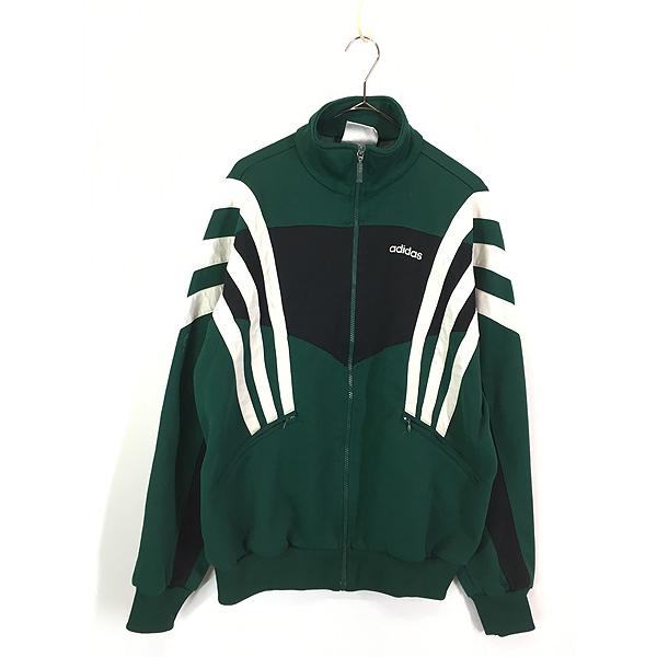 古着 90s adidas 緑×黒×白 クレイジー パターン ジャージ トップ 古着 90s adidas 緑×黒×白 クレイジー パターン ジャージ トップ