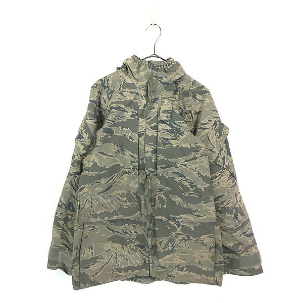 放出品　米軍　APECS空軍タイガーストライプ　ゴアテックスパンツ　L-R 古着 00s 米軍 USAF APECS タイガー ストライプ カモ 迷彩 Gen3