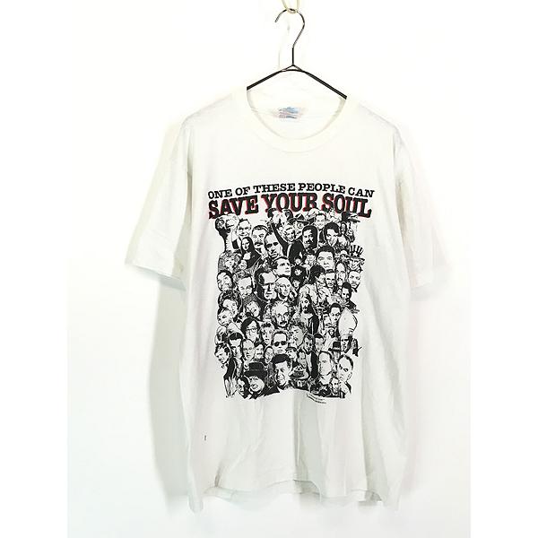 90s 偉人　SAVE YOUR SOUL tシャツ　only one 古着 90s USA製 「Save Your Soul」 × 「Only One」 キリスト