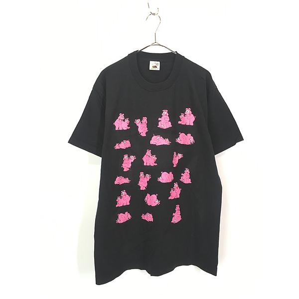 古着 90s Canada製 ブタ 人気 48手 エロ Tシャツ L : 古着屋ドラセナ