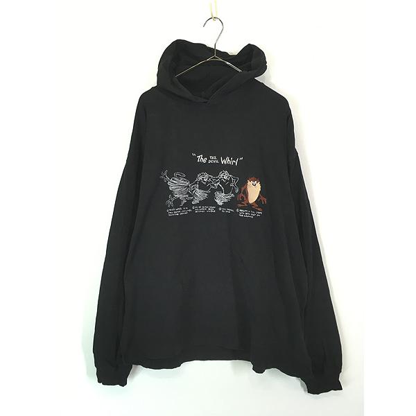 古着 90s LOONEY TUNES タズ 「The TAZ DEVIL Whirl」 長袖 Tシャツ