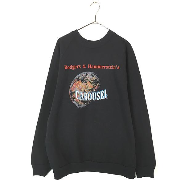 古着 80s Ireland製 CAROUSEL 回転木馬 ブロードウェイ ミュージカル スウェット トレーナー XL 古着 80s Ireland製 CAROUSEL 回転木馬 ブロードウェイ ミュージカル