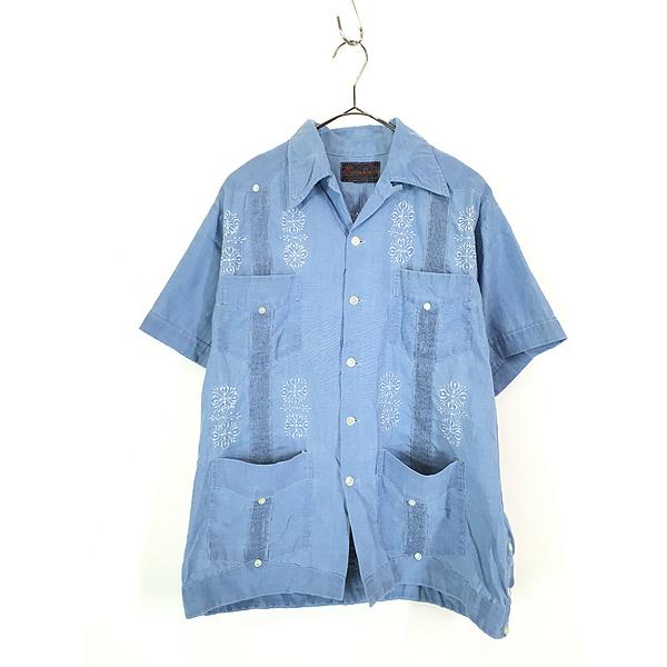 古着 70s Mexico製 Yuca Chen サイド プリーツ & フラワー 古着 70s Mexico製 Yuca Chen サイド プリーツ & フラワー