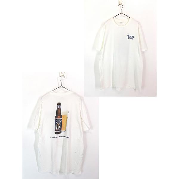 古着 90s USA製 Sam Adams ビール 企業 グラフィック Tシャツ XL 