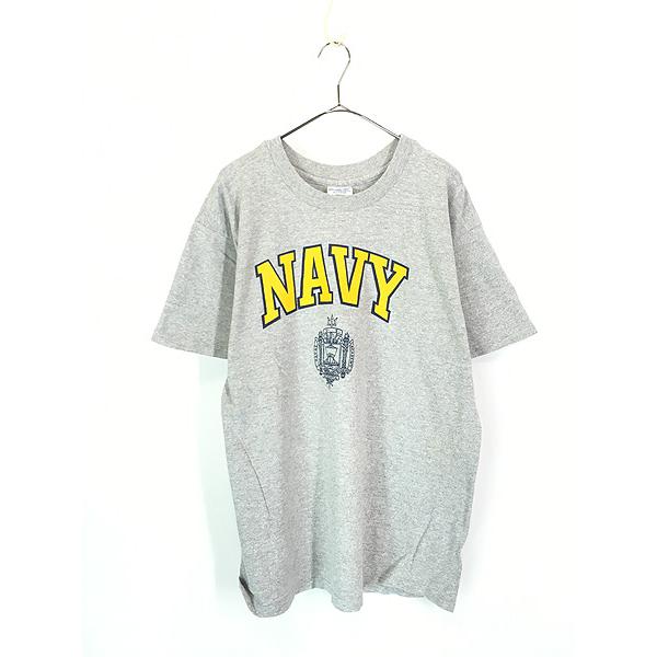 古着 90s USA製 米軍 U.S.Naval Academy 「NAVY」 ヘビーオンス 