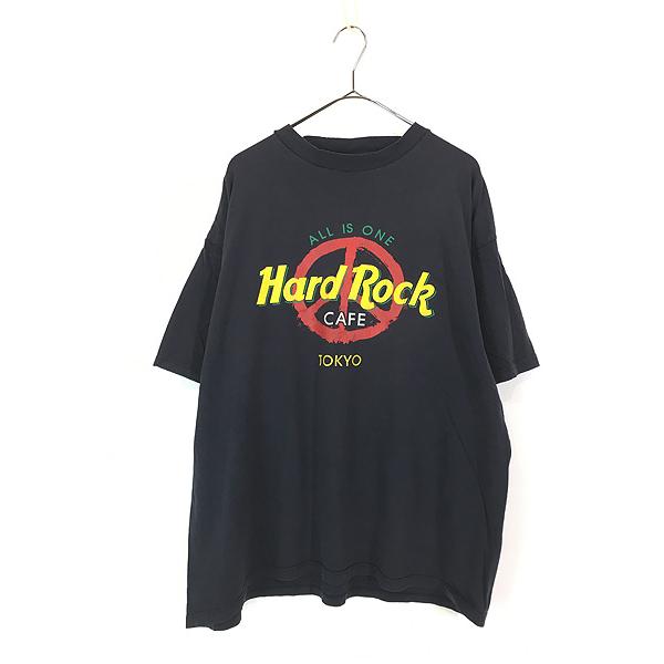 古着 90s Hard Rock Cafe 「TOKYO」 ピースマーク ハードロック T
