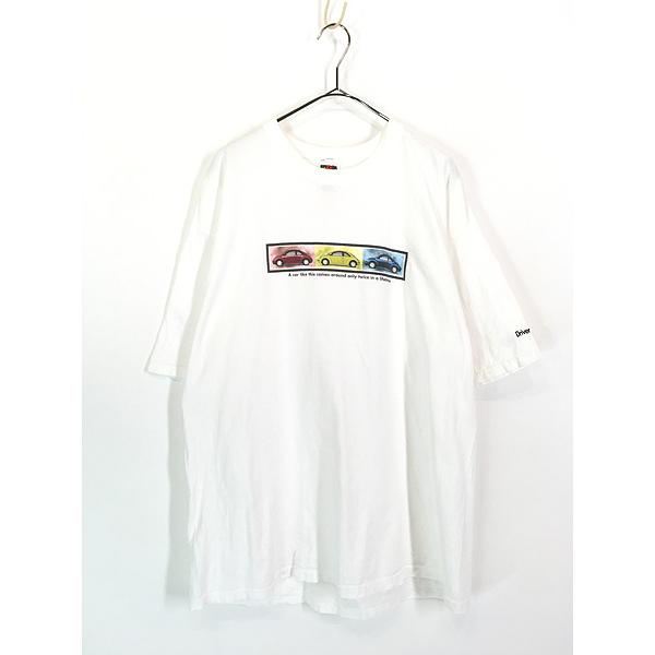 90s 00s フォルクスワーゲン ビートル Tシャツ XL 古着 古着 00s Volkswagen New Beetle フォルクスワーゲン ビートル 自動車
