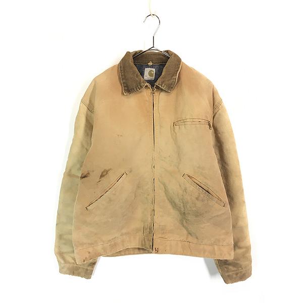 古着 70s Carhartt 裏地 ストライプ ブランケット リペア