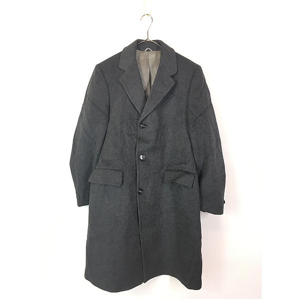 古着 70s 製 Sears 「Wool and Cashmere」 カシミヤ ウール バルマカーン チェスター ロング コート 38位 ミント!! 古着 70s Canada製 Sears 「Wool and Cashmere」 カシミヤ ウール