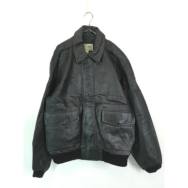 古着 00s LL Bean Type A-2 本革 ゴートスキン レザー フライング
