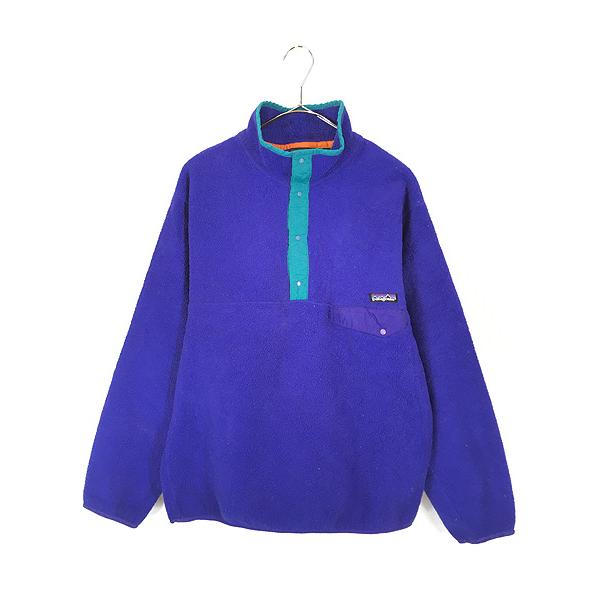 古着 80s USA製 Patagonia 3カラー スナップT シンチラ フリース