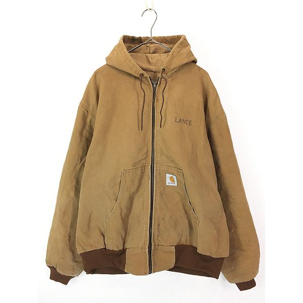 古着 80s USA製 Carhartt 裏地 メッシュ ブラウン ダック アクティブ