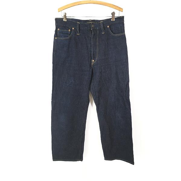 古着 Labour Union シンチバック むき出しリベット 16oz リジット 
