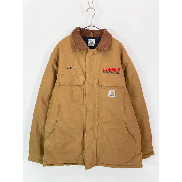古着 00s Carhartt ブラウン ダック パデット トラディショナル コート