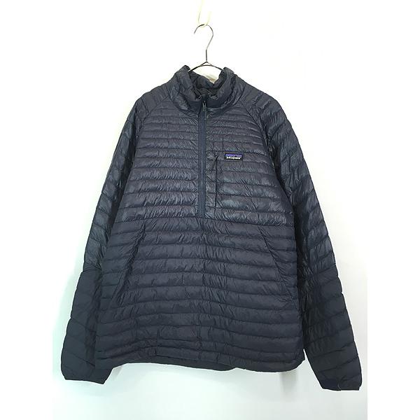 古着 Patagonia 「ダウン セーター」 軽量 & 薄手 グース ダウン ハーフジップ ジャケット パッカブル XL 古着 古着 Patagonia 「ダウン セーター」 軽量 & 薄手 グース ダウン