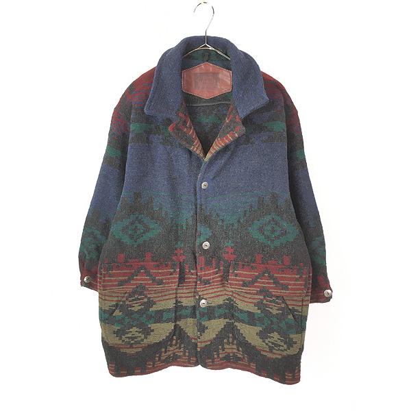 Woolrich ヴィンテージネイティブ柄カバーオール(L) 価格ファッション - Woolrich ヴィンテージネイティブ柄
