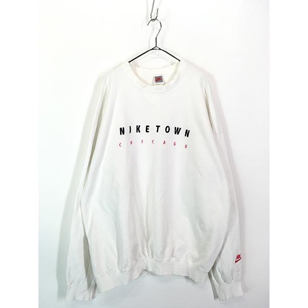 古着 90s USA製 NIKE 「NIKE TOWN」 刺しゅう スウェット トレーナー