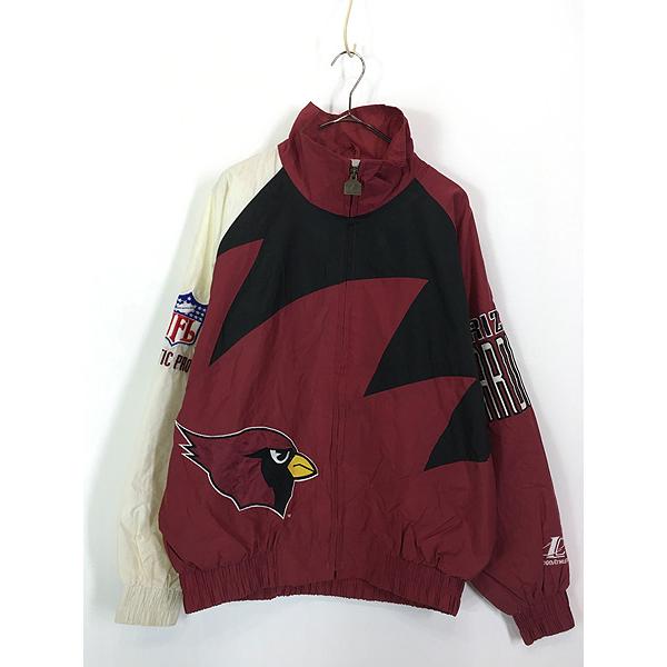 90s NFL 58 SPORTS アリゾナ カージナルス ナイロンジャケット 90s NFL 58 SPORTS アリゾナ カージナルス ナイロンジャケット