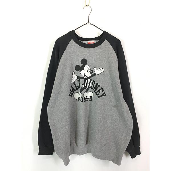古着 90s USA製 Disney Mickey ミッキー BIG プリント