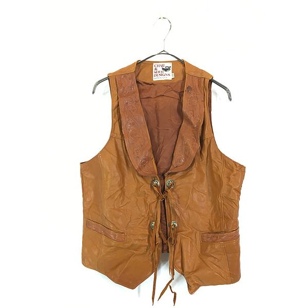 古着 70s Char & Sher Designs コンチョ ボタン カービング クラフト レザー ベスト 38 : 24fe22p : 古着屋ドラセナYahoo!ショップ - 通販 - Yahoo!ショッピング 古着 70s Char & Sher Designs コンチョ ボタン カービング クラフト レザー ベスト 38 : 24fe22p : 古着屋ドラセナYahoo!ショップ - 通販 - Yahoo!ショッピング