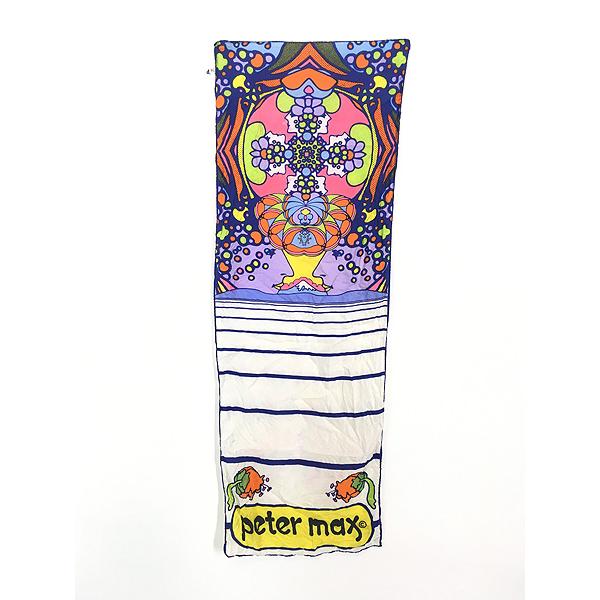 雑貨 古着 70s 日本製 peter max サイケデリック アート 総柄 100 