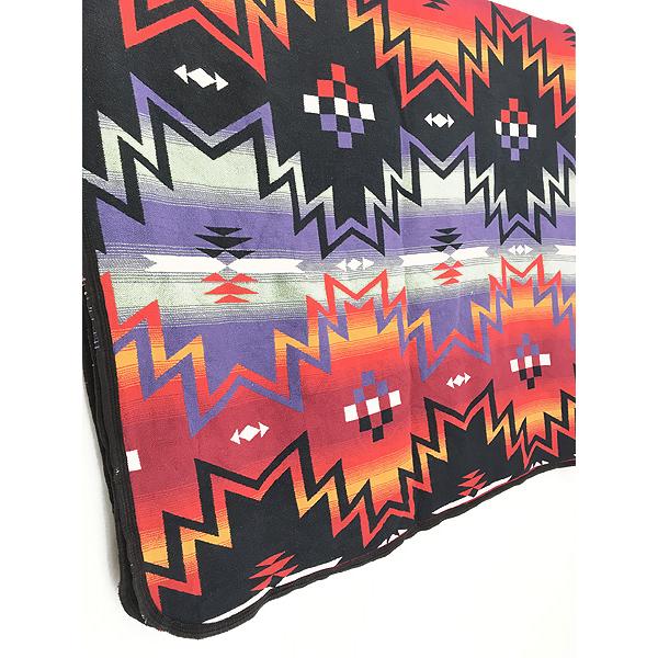 雑貨 古着 80-90s USA製 Beacon Blankets ネイティヴ チマヨ コットン 