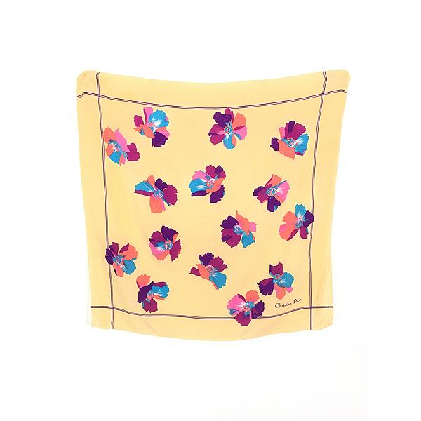 雑貨 古着 Christian Dior カラフル 花 フラワー バンダナ