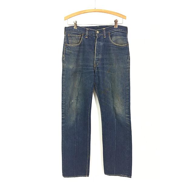古着 60s Levi's 501XX 紙パッチ ギャラ無し オフセット 濃紺