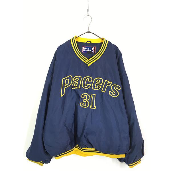 プーマ インディアナペイサーズ ナイロンジャケット NBA '90s '00s 古着 90s NBA Indiana Pacers ペイサーズ 「No.31」 刺しゅう