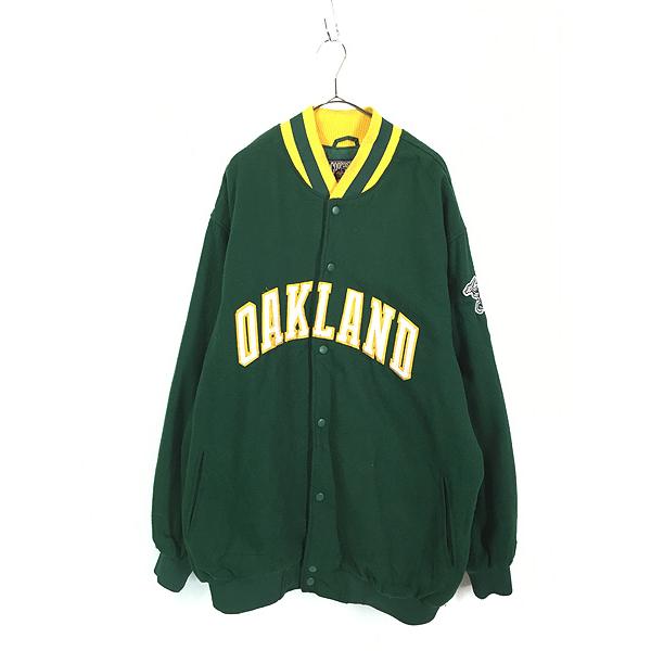古着 90s MLB Oakland Athletics アスレチックス ウール スタジャン