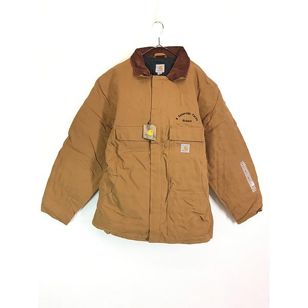 「Deadstock」 古着 Carhartt ブラウン ダック パデット トラディショナル コート XL Tall 古着 Deadstock」 古着 Carhartt ブラウン ダック パデット