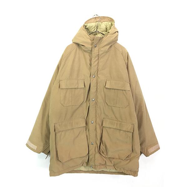 古着 70s WoolRich コットンナイロン クロス フーデッド グース ダウン
