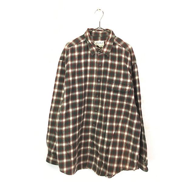 古着 90s Eddie Bauer オンブレ シャドゥ チェック フランネル 