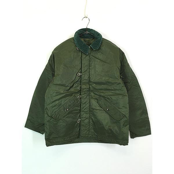 古着 70s 米軍 USN 「ECW IMPERMEABLE」 2段 白ステンシル 防寒 防水 ナイロン デッキ インパーミアブル ジャケット M 古着 70s 米軍 USN 「ECW IMPERMEABLE」 2段 白ステンシル 防寒 防水